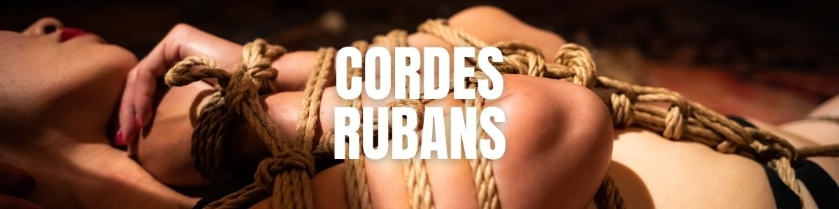Cordes et rubans de bondage BDSM pour couple