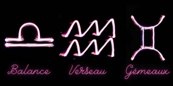 La Balance, le Verseau et les Gémeaux